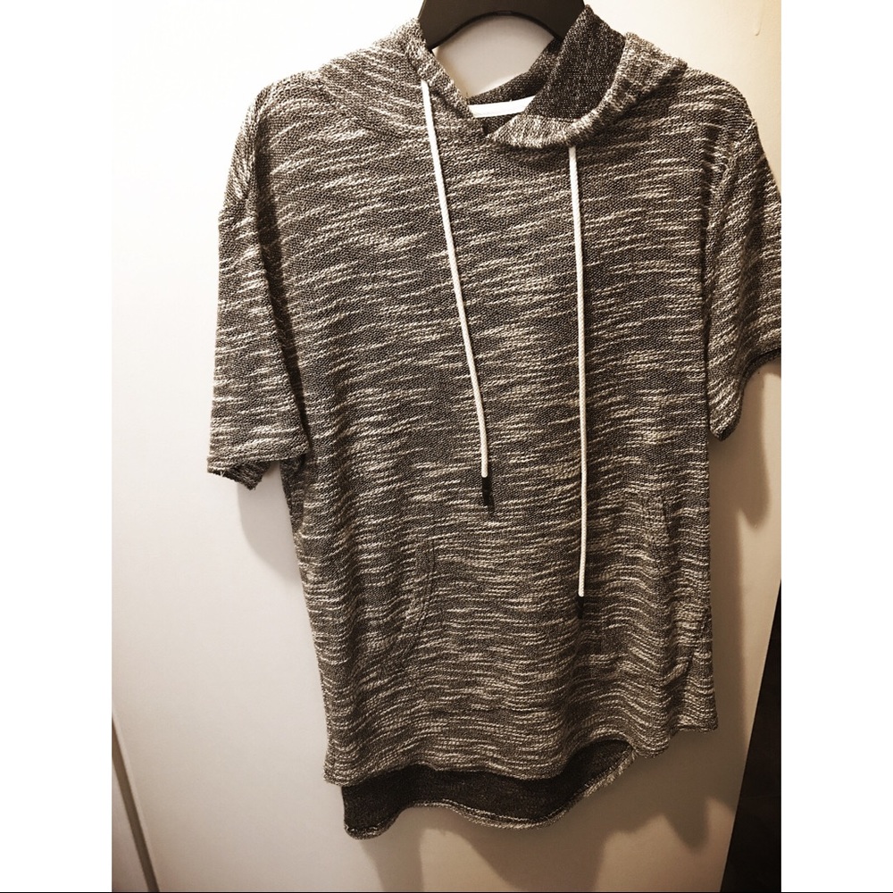 Short sleeve hoodie (long fit)